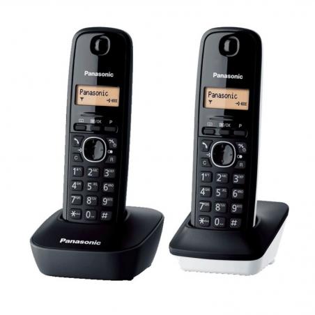 Teléfono Inalámbrico Panasonic KX-TG1612SP1/ Pack DUO/ Negro - Imagen 1
