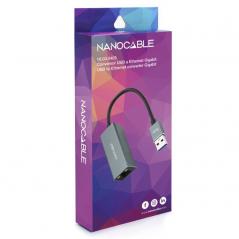 Adaptador USB 3.0 - RJ45 Nanocable 10.03.0405/ 1000Mbps - Imagen 3