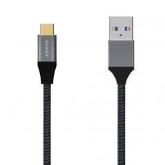 Cable USB 3.1 Aisens A107-0633/ USB Tipo-C Macho - USB Macho/ 2m/ Gris