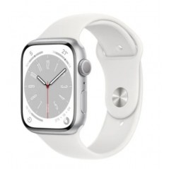 Apple Watch Series 8/ GPS/ 45mm/ Caja de Aluminio Blanco Estrella/ Correa Deportiva Blanco Estrella