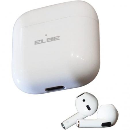 Auriculares Bluetooth Elbe ABTWS-003-B con estuche de carga/ Autonomía 5h/ Blancos