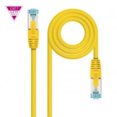 Cable de Red RJ45 SFTP Nanocable 10.20.1700-L25-Y Cat7/ LSZH/ 25cm/ Amarillo