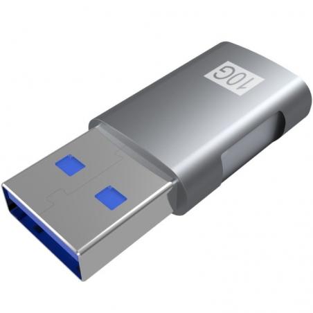 Adaptador USB 3.1 Aisens A108-0655/ USB Macho - USB Tipo-C Hembra