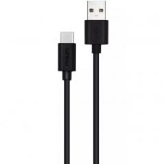 Cable USB 2.0 Philips DLC3104A/ USB Tipo-C Macho - USB Macho/ 1.2m/ Negro