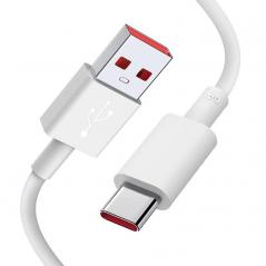 Cable USB Xiaomi 6A Type-A to Type-C/ USB Macho - USB Tipo-C Macho/ 1m/ Blanco