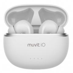 Auriculares Bluetooth Muvit iO Smart True Wireless con estuche de carga/ Autonomía 10h/ Blancos
