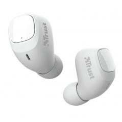 Auriculares Bluetooth Trust Nika Compact con estuche de carga/ Autonomía 8h/ Blancos