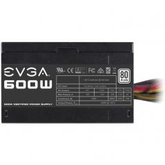 Fuente de alimentación EVGA 600W/ 600W/ Ventilador 12cm/ 80 Plus