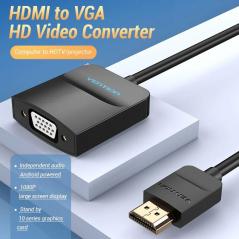 Convertidor HDMI a VGA Vention 42154/ HDMI Macho a VGA Hembra