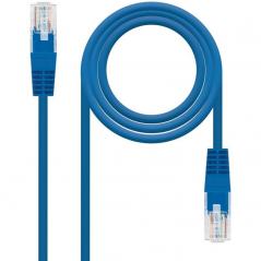Cable de Red RJ45 UTP Nanocable 10.20.0101-BL Cat.5e/ 1m/ Azul