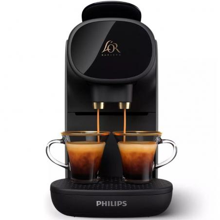 Cafetera de Cápsulas Philips L'Or Barista Sublime LM 9012/20/ Compatible cápsulas Nespresso y L'OR/ Negra y Gris