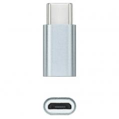 Adaptador Nanocable 10.02.0011/ USB Tipo-C Macho - Micro USB Hembra