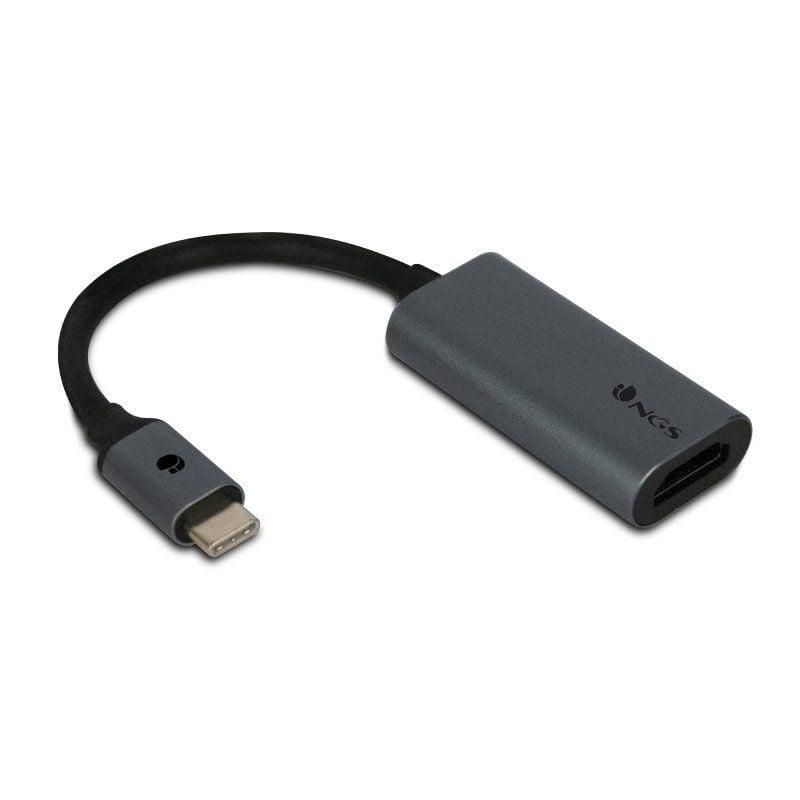 Adaptador NGS WonderHDMI/ HDMI Hembra - USB Tipo-C Macho