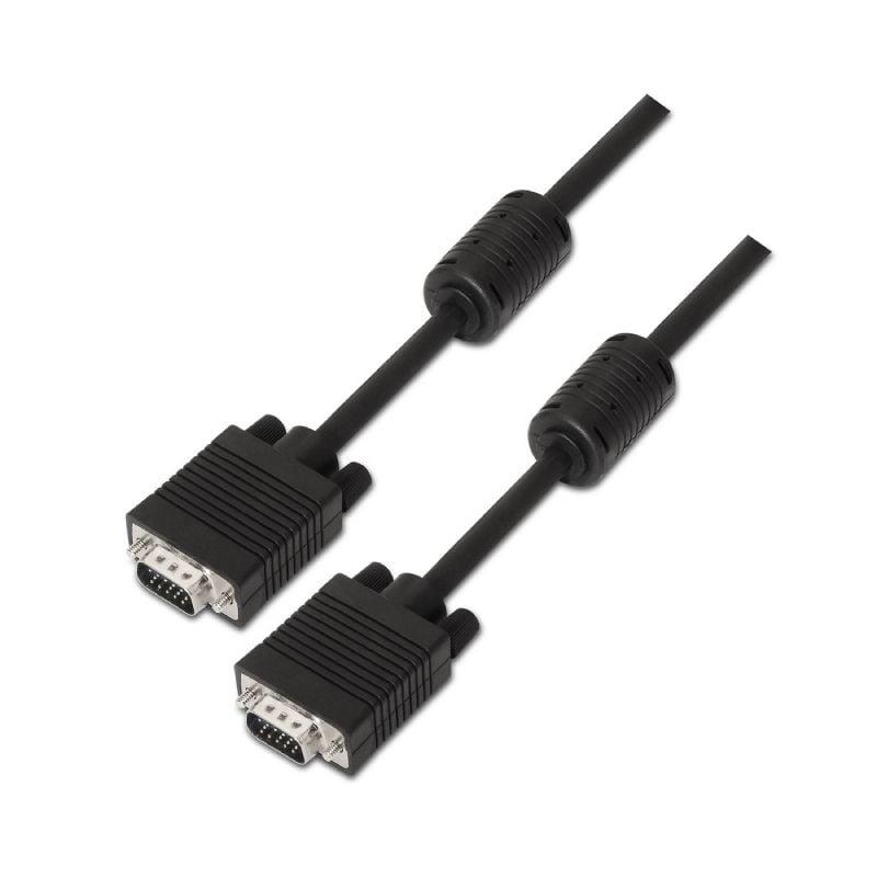 Cable SVGA Aisens A113-0074/ HDB15 Macho - HDB15 Macho/ 10m/ Negro