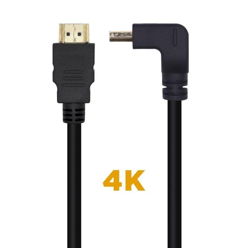 Cable HDMI 2.0 4K Aisens A120-0457/ HDMI Macho - HDMI Macho/ 2m/ Negro