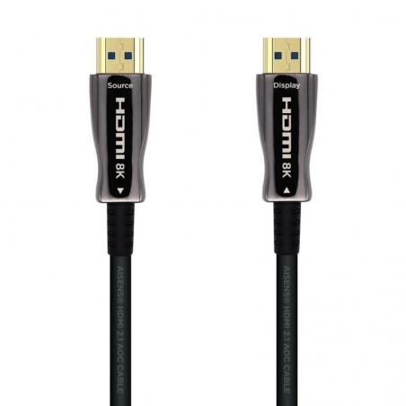 Cable HDMI 2.1 8K Aisens A153-0515/ HDMI Macho - HDMI Macho/ 10m/ Negro