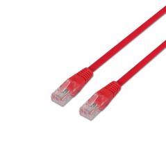 Cable de Red RJ45 UTP Aisens A133-0188 Cat.5e/ 1m/ Rojo