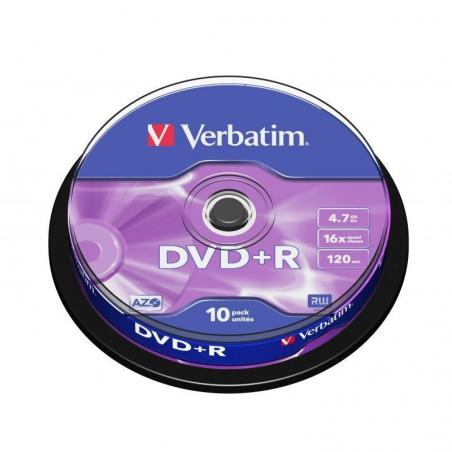 DVD+R Verbatim Advanced AZO 16X/ Tarrina-10uds