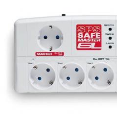 Regleta con interruptor Salicru SAFE MASTER/ 5 Tomas de corriente/ 1 Master/ 2 USB/ Blanca