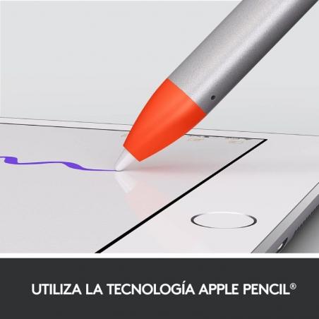 Lápiz Inalámbrico Logitech Crayon para iPad/ Naranja
