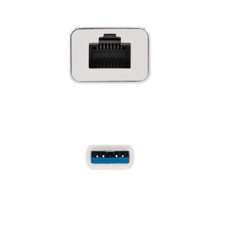 Adaptador USB 3.0 - RJ45 Nanocable 10.03.0401/ 1000Mbps