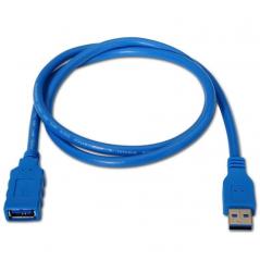 Cable Alargador USB 3.0 Aisens A105-0045/ USB Macho - USB Hembra/ 1m / Azul