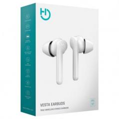 Auriculares Bluetooth Hiditec Vesta con estuche de carga/ Autonomía 8h/ Blancos