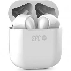 Auriculares Bluetooth SPC Zion Pro con estuche de carga/ Autonomía 3.5h/ Blanco