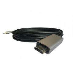 Cable HDMI 3GO C137/ HDMI Macho - USB Tipo-C Macho/ 2m/ Negro