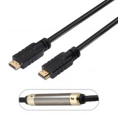 Cable HDMI Aisens 1.4 A119-0103/ HDMI Macho - HDMI Macho/ 15m/ Negro