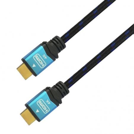 Cable HDMI 2.0 4K Aisens A120-0357/ HDMI Macho - HDMI Macho/ 2m/ Negro/ Azul