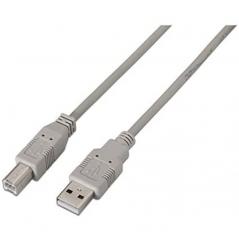 Cable USB 2.0 Impresora Nanocable 10.01.0105/ USB Macho - USB Macho/ 4.5m/ Beige
