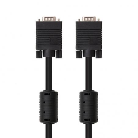 Cable SVGA Nanocable 10.15.0115/ VGA Macho - VGA Macho/ 15m/ Negro