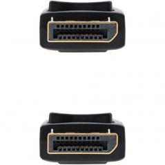 Cable Displayport 1.2 4K Nanocable 10.15.2305/ Displayport Macho - Displayport Macho/ 5m/ Negro