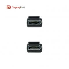 Cable Displayport 1.4 8K Nanocable 10.15.2501/ Displayport Macho - Displayport Macho/ 1m/ Certificado/ Negro