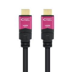 Cable HDMI 2.0 4K Nanocable 10.15.3715/ HDMI Macho - HDMI Macho/ 15m/ Negro