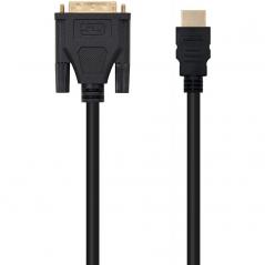 Cable HDMI Nanocable 10.15.0503/ DVI Macho - HDMI Macho/ 3m/ Negro