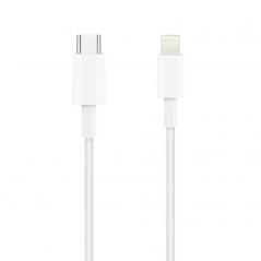 Cable USB 2.0 Tipo-C Lightning Nanocable 10.10.0602/ USB Tipo-C Macho - Lightning Macho/ 2m/ Blanco