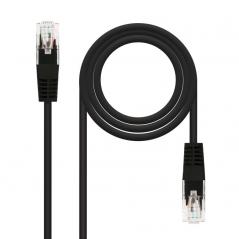 Cable de Red RJ45 UTP Nanocable 10.20.0400-BK Cat.6/ 0.5m/ Negro