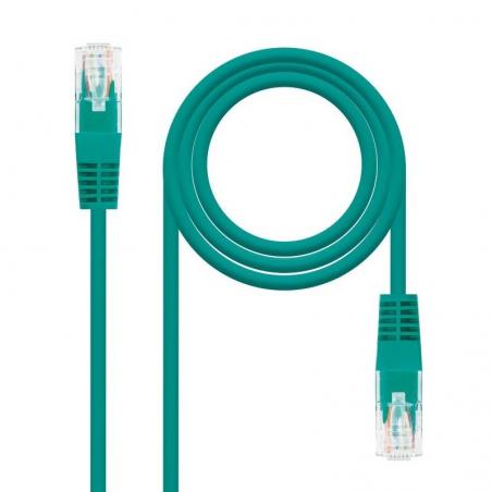 Cable de Red RJ45 UTP Nanocable 10.20.0400-L25-GR Cat.6/ 25cm/ Verde