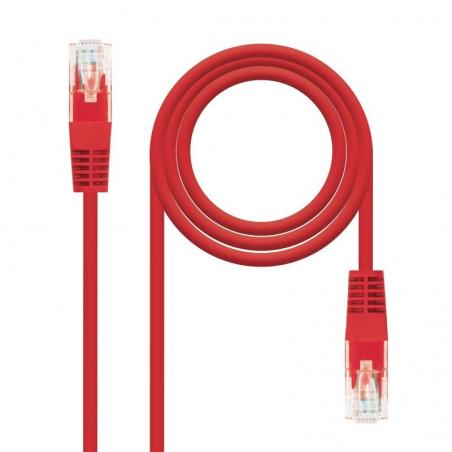 Cable de Red RJ45 UTP Nanocable 10.20.0401-R Cat.6/ 1m/ Rojo
