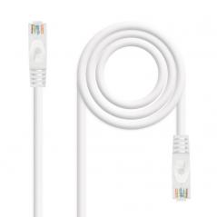 Cable de Red RJ45 UTP Nanocable 10.20.1800-L25-W Cat.6A/ LSZH/ 25cm/ Blanco