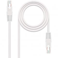 Cable de Red RJ45 UTP Nanocable 10.20.0100-W Cat.5/ 50cm/ Blanco
