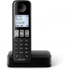 Teléfono Inalámbrico Philips D2501B/01/ Negro