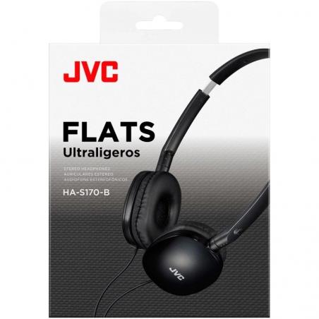 Auriculares JVC HA-S170/ Jack 3.5/ Negros