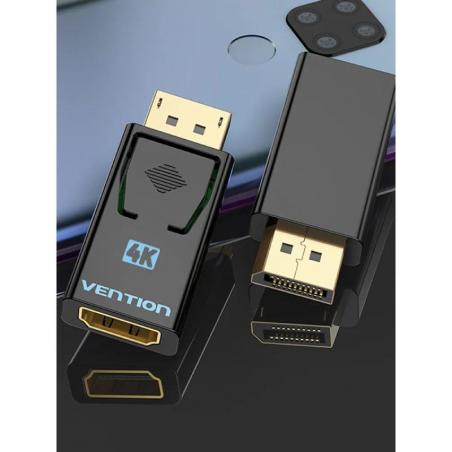 Adaptador Vention HBKB0/ Displayport Macho - HDMI Hembra