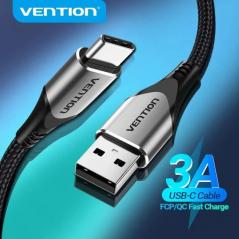 Cable USB 2.0 Tipo-C Vention CODHG/ USB Macho - USB Tipo-C Macho/ 1.5m/ Gris
