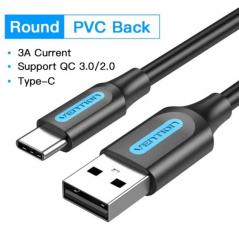 Cable USB 2.0 Tipo-C Vention COKBF/ USB Macho - USB Tipo-C Macho/ 1m/ Gris