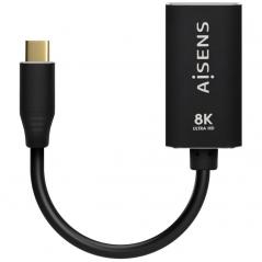 Cable Conversor Aisens A109-0690/ USB Tipo-C Macho - DisplayPort Hembra/ 15cm