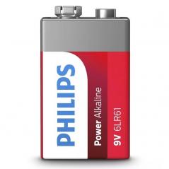 Pila Alcalina Philips 6LR61P1B/10/ 9V
